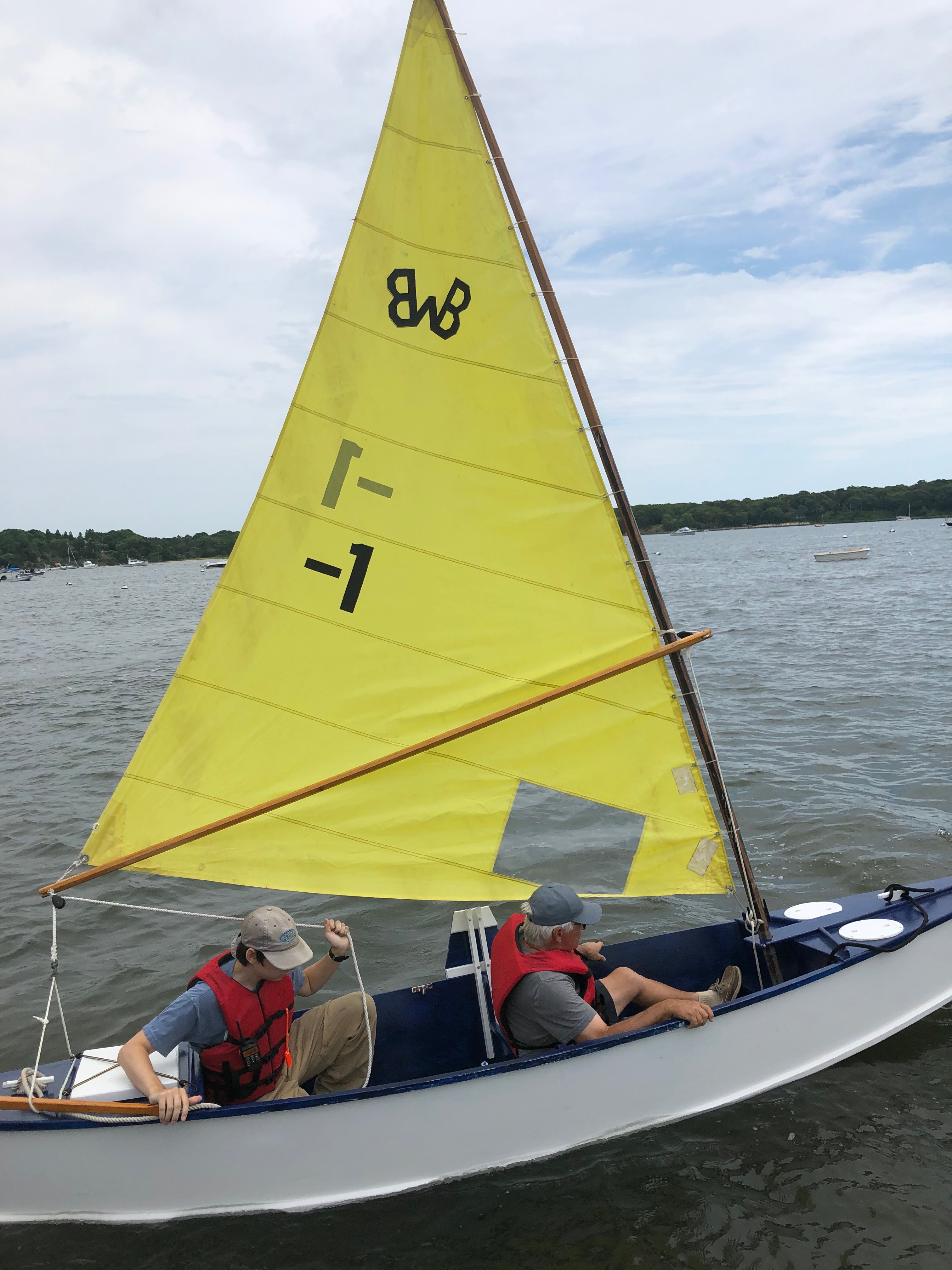 Courage under sail on Waquoit Bay Cape Cod