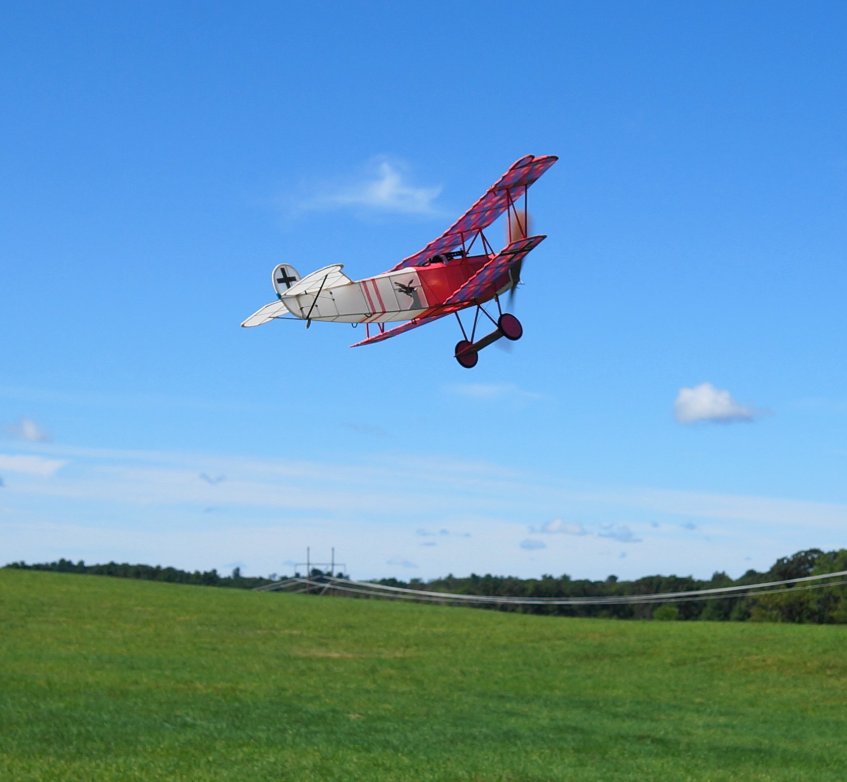 Fokker in Flight