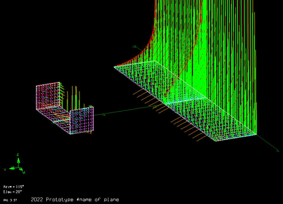 AVL lift vector visualization near stall