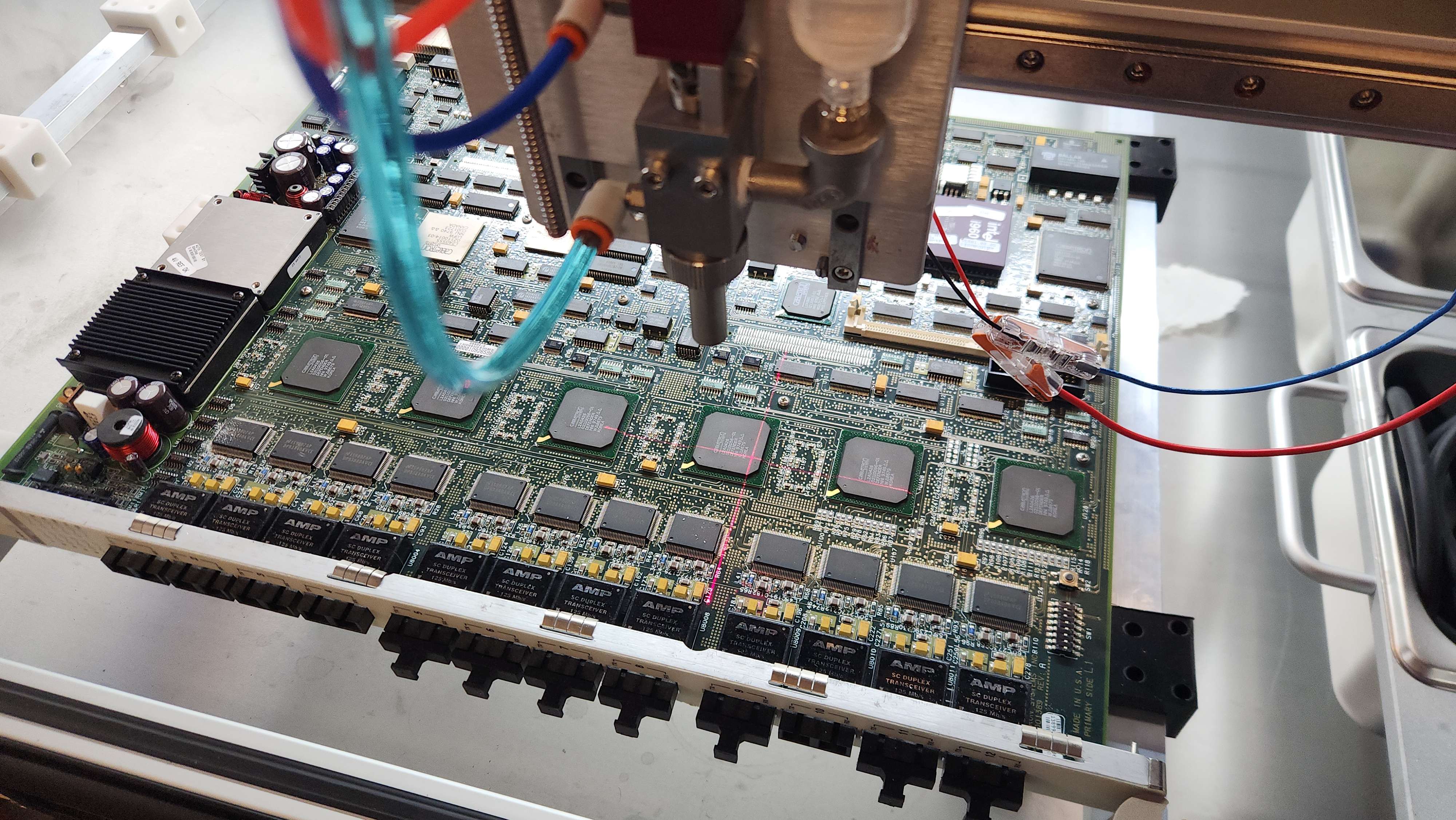 PCB in the machine