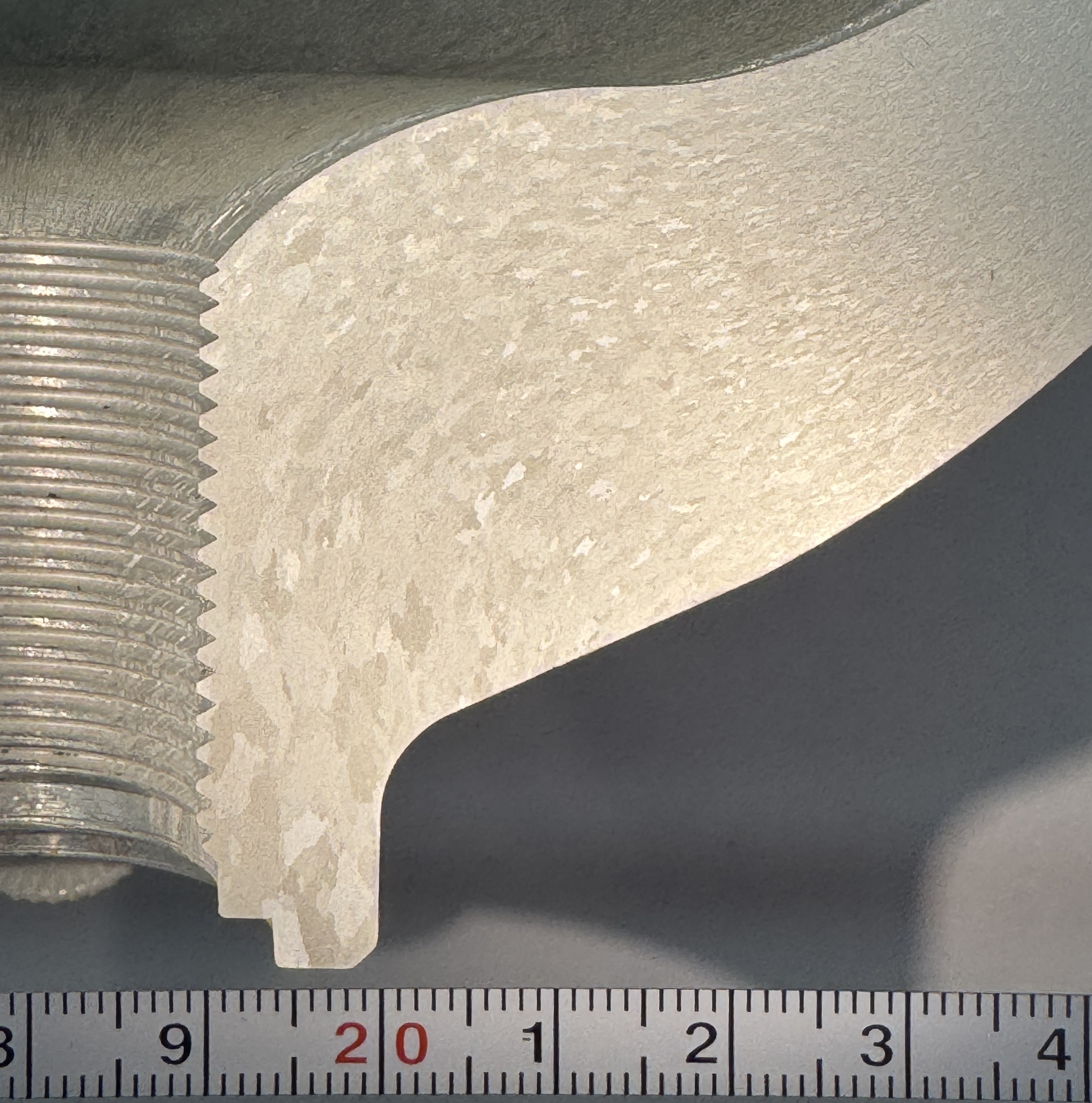 Macro-etched SCUBA Tank Cross Section